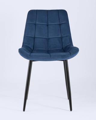 Комплект Stool Group Стул Флекс велюр синий 4 шт. арт. УТ000035418