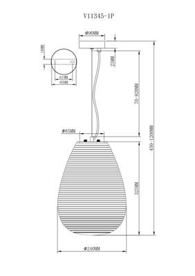 Светильник Moderli Светильник подвесной Moderli V11345-1P Arden арт. УТ000039594