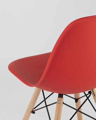 Стул Stool Group Стул Eames Style DSW красный (разборный каркас) арт. УТ000037593