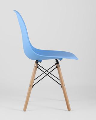 Комплект Stool Group Стул Eames Style DSW голубой x4 (разборный каркас) арт. УТ000037603