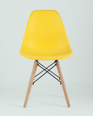 Комплект Stool Group Стул Eames Style DSW желтый x4 (разборный каркас) арт. УТ000037604