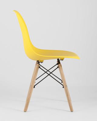 Комплект Stool Group Стул Eames Style DSW желтый x4 (разборный каркас) арт. УТ000037604
