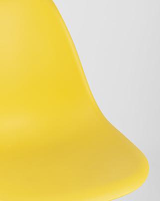 Комплект Stool Group Стул Eames Style DSW желтый x4 (разборный каркас) арт. УТ000037604