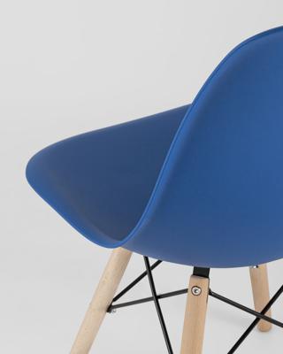 Стул Stool Group Стул Eames Style DSW синий (разборный каркас) арт. УТ000037596