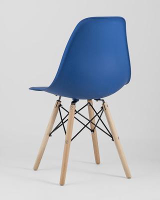 Комплект Stool Group Стул Eames Style DSW синий x4 (разборный каркас) арт. УТ000037610