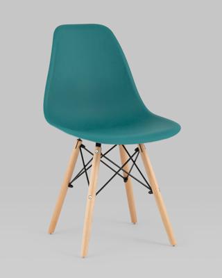 Комплект Stool Group Стул Eames Style DSW темно-бирюзовый x4 (разборный каркас) арт. УТ000037611