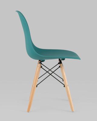 Комплект Stool Group Стул Eames Style DSW темно-бирюзовый x4 (разборный каркас) арт. УТ000037611