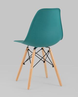 Комплект Stool Group Стул Eames Style DSW темно-бирюзовый x4 (разборный каркас) арт. УТ000037611