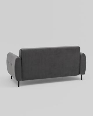 Диван Stool Group Диван-кровать прямой Барнаби велюр серый арт. УТ000040006