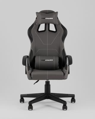 Кресло компьютерное TopChairs Кресло спортивное TopChairs Wyvern серо-черный арт. УТ000039485