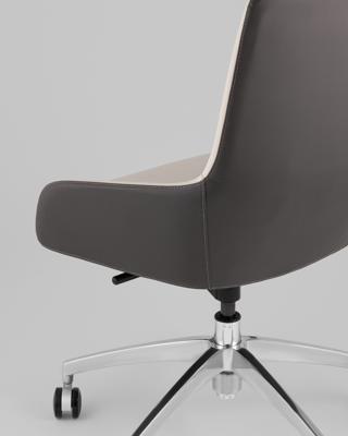 Кресло компьютерное TopChairs Кресло офисное TopChairs Soulo светло-серый, серый арт. УТ000039420