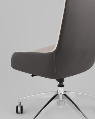 Кресло компьютерное TopChairs Кресло руководителя TopChairs Soulo светло-серый, серый арт. УТ000039418