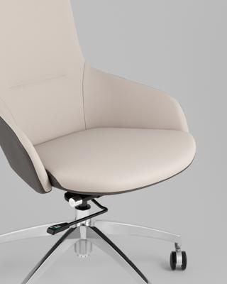 Кресло компьютерное TopChairs Кресло руководителя TopChairs Soulo светло-серый, серый арт. УТ000039418