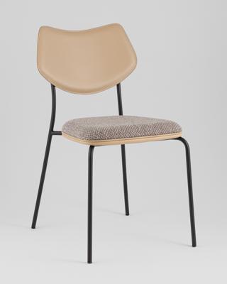 Стул Stool Group Стул обеденный Casey серо-коричневый с бежевой экокожей арт. УТ000039573