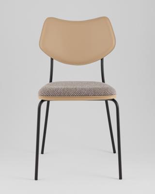 Стул Stool Group Стул обеденный Casey серо-коричневый с бежевой экокожей арт. УТ000039573