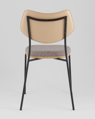 Стул Stool Group Стул обеденный Casey серо-коричневый с бежевой экокожей арт. УТ000039573