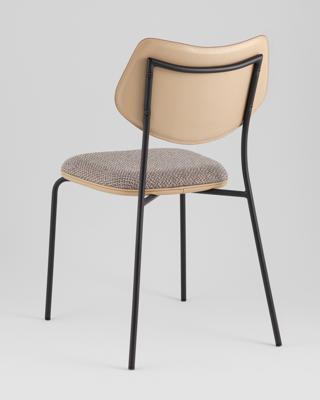 Стул Stool Group Стул обеденный Casey серо-коричневый с бежевой экокожей арт. УТ000039573
