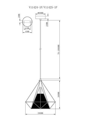 Подвесной светильник Moderli Светильник подвесной Moderli V11424-1P Lia арт. УТ000040236