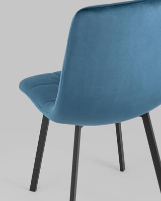 Комплект Stool Group Стул Chilly велюр сине-зеленый 4 шт. арт. УТ000039338