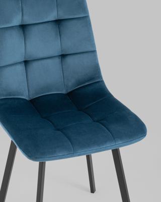 Комплект Stool Group Стул Chilly велюр сине-зеленый 4 шт. арт. УТ000039338