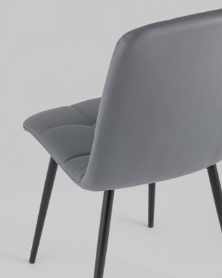 Комплект Stool Group Стул Oliver экокожа серый 2 шт. арт. УТ000036573