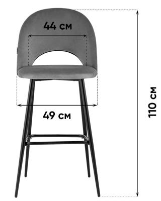 Стул барный Stool Group Стул барный Меган велюр зеленый 2 шт арт. УТ000038335