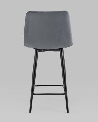 Стул полубарный Stool Group Стул полубарный Джанго велюр тёмно-серый 2 шт. арт. УТ000038506