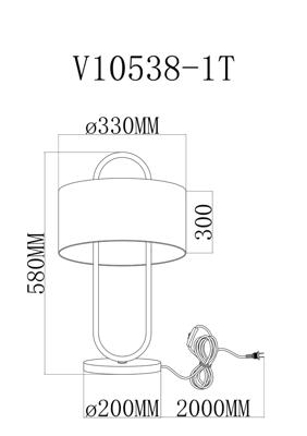 Лампа Moderli Лампа настольная Moderli V11599-1T Palma арт. УТ000040437