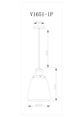 Подвесные светильники Moderli Светильник подвесной Moderli V11517-1P Single арт. УТ000040355
