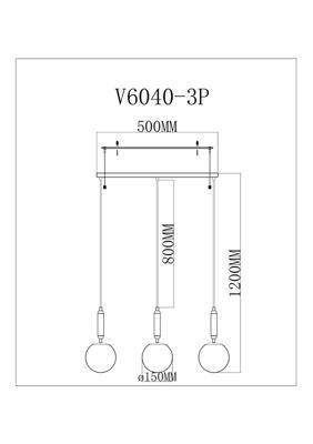 Подвесные светильники Moderli Светильник подвесной Moderli V11565-3P Scrumbel арт. УТ000040403