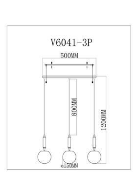 Подвесные светильники Moderli Светильник подвесной Moderli V11566-3P Scrumbel арт. УТ000040404