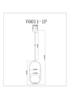 Подвесной светильник Moderli Светильник подвесной Moderli V11586-1P Klaster арт. УТ000040424