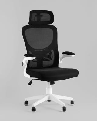 Офисное кресло Stool Group Кресло офисное TopChairs Airone белый с черной сеткой арт. УТ000039378