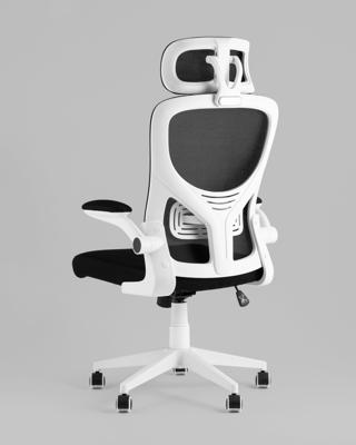 Офисное кресло Stool Group Кресло офисное TopChairs Airone белый с черной сеткой арт. УТ000039378