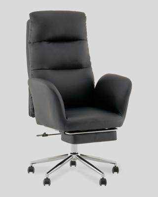 Офисное кресло TopChairs Кресло руководителя TopChairs Solid с оттоманкой черный арт. УТ000040808