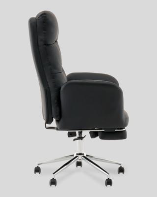 Офисное кресло TopChairs Кресло руководителя TopChairs Solid с оттоманкой черный арт. УТ000040808