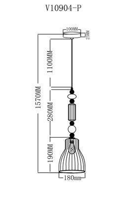 Подвесные светильники Moderli Светильник подвесной Moderli V10904-P Charm арт. УТ000038236