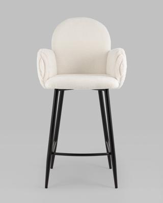 Стул полубарный Stool Group Стул полубарный Wave Stripes букле белый арт. УТ000039363