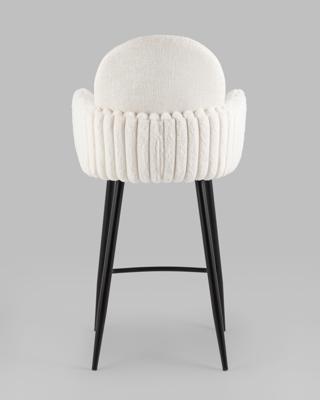 Стул полубарный Stool Group Стул полубарный Wave Stripes букле белый арт. УТ000039363