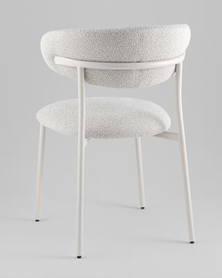 Стул Stool Group Стул обеденный Ayla серый белые ножки арт. УТ000041710