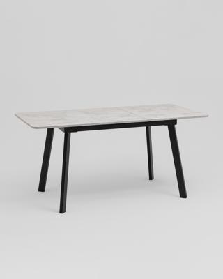 Стол Stool Group Стол Batu new 120-160/80/76 столешница ЛМДФ ароза светлая подстолье металл черный арт. УТ000041938