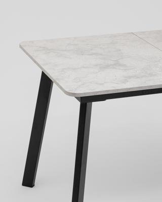 Стол Stool Group Стол Batu new 120-160/80/76 столешница ЛМДФ ароза светлая подстолье металл черный арт. УТ000041938