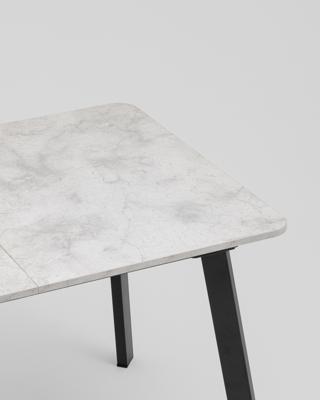 Стол Stool Group Стол Batu new 120-160/80/76 столешница ЛМДФ ароза светлая подстолье металл черный арт. УТ000041938