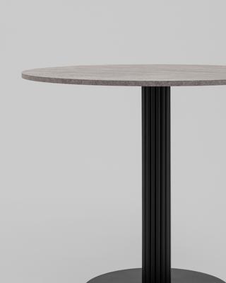 Стол Stool Group Стол круглый Фризбин D90, столешница МДФ сегни темный, основание металл черный арт. УТ000041629