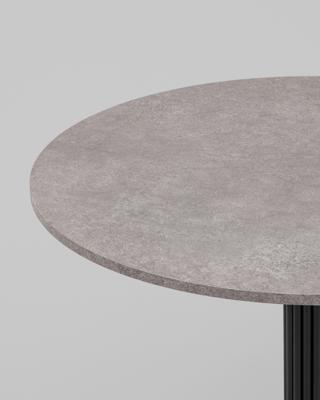 Стол Stool Group Стол круглый Фризбин D90, столешница МДФ сегни темный, основание металл черный арт. УТ000041629