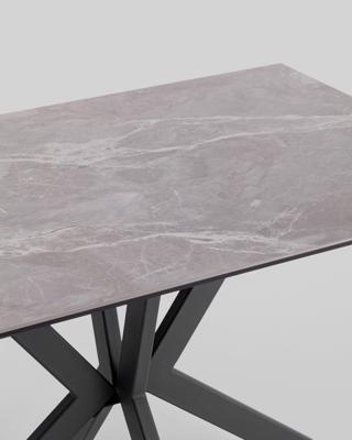 Стол Stool Group Стол раскладной Marmer 120-180*80*76 керамика антрацит арт. УТ000039729