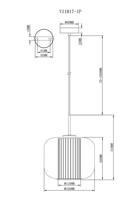 Подвесной светильник Moderli Светильник подвесной Moderli V11817-1P Ember арт. УТ000041834