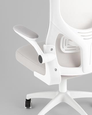 Офисное кресло TopChairs Кресло офисное TopChairs Core серый с подголовником пластик белый арт. УТ000041968