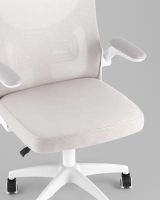 Офисное кресло TopChairs Кресло офисное TopChairs Core серый с подголовником пластик белый арт. УТ000041968