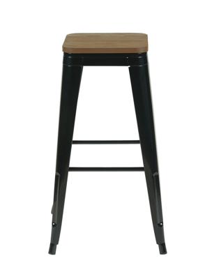 Стул барный Stool Group Стул барный TOLIX черный глянцевый + темное дерево KD 4 шт. арт. УТ000042402